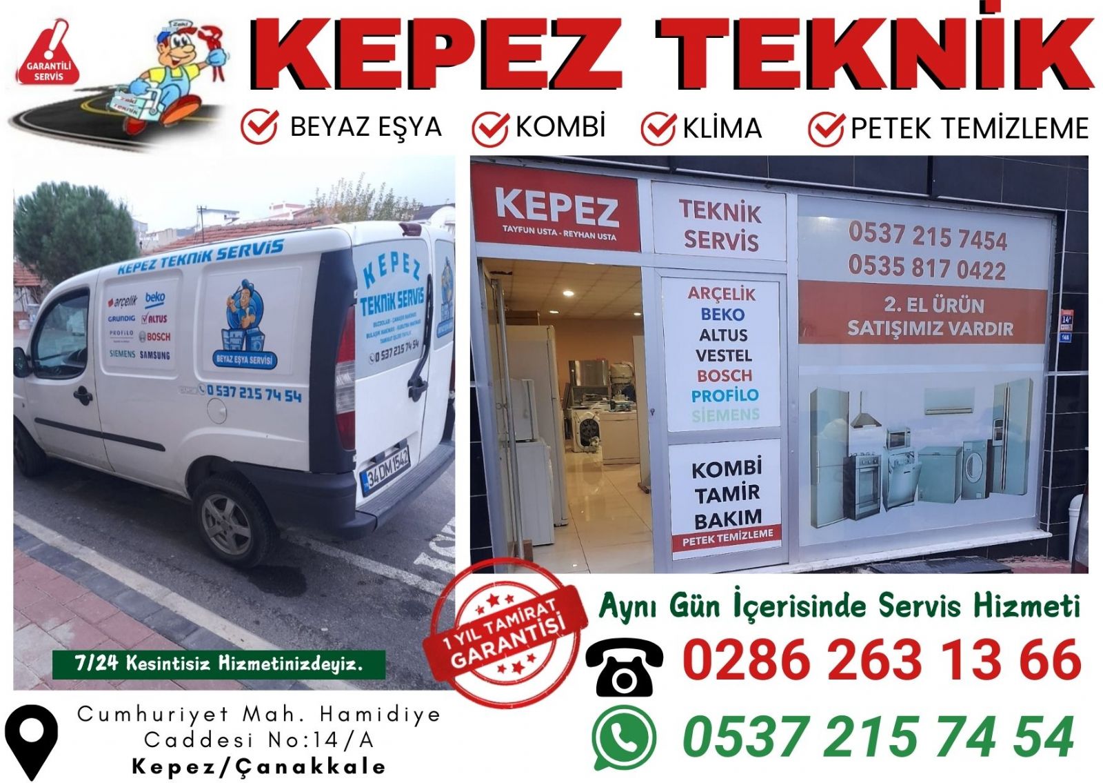 Çanakkale Kepez Klima Servisi